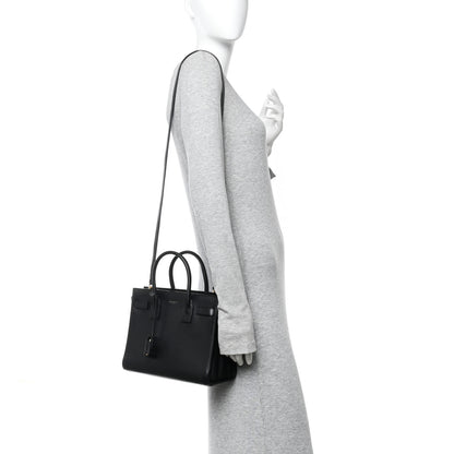 Saint Laurent Calfskin Baby Sac De Jour Black 3 of 9