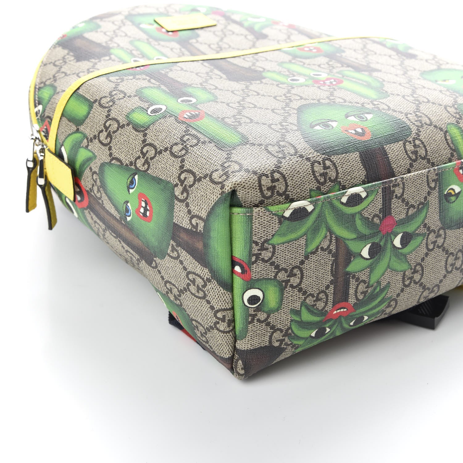 Gucci GG Supreme Monogram Smiling Plants Childrens Backpack 7 of 9