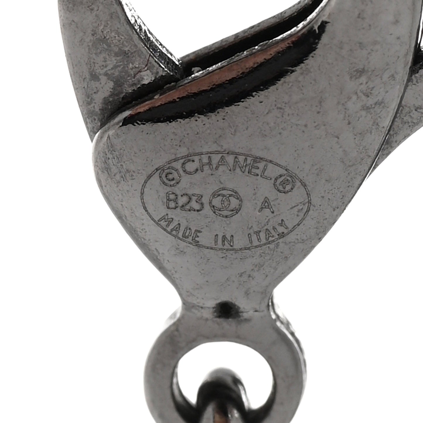 Ruthenium Crystal CC Charm Necklace