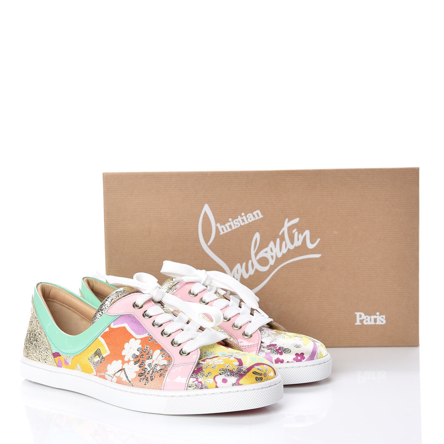 Patent Tissu Kyoto Flamingirl Flats 38 Multicolor