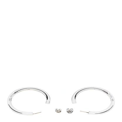 Tiffany Sterling Silver Extra Large 1837 Flat Hoop Earrings 3 of 5