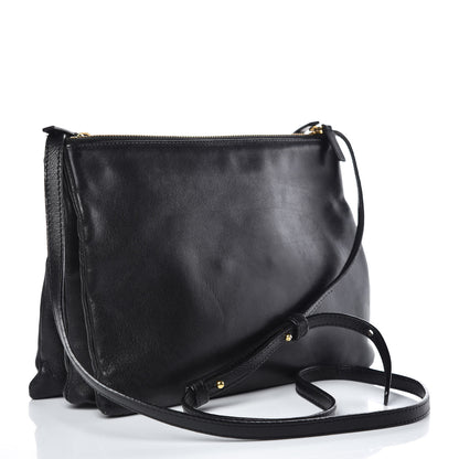 Celine Lambskin Small Trio Crossbody Bag Black 3 of 16