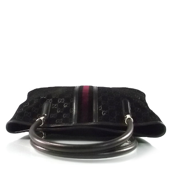 Gucci Guccissima Suede Tote Black 4 of 8