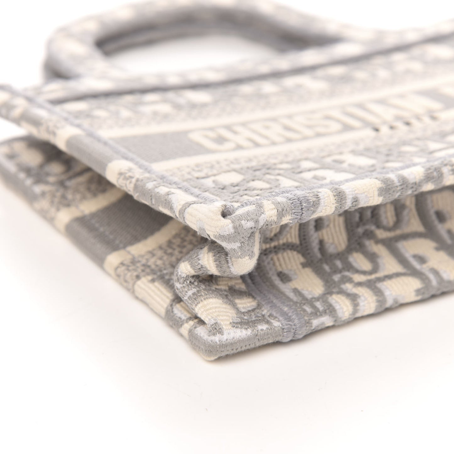 Oblique Mini Book Tote Grey Multicolor