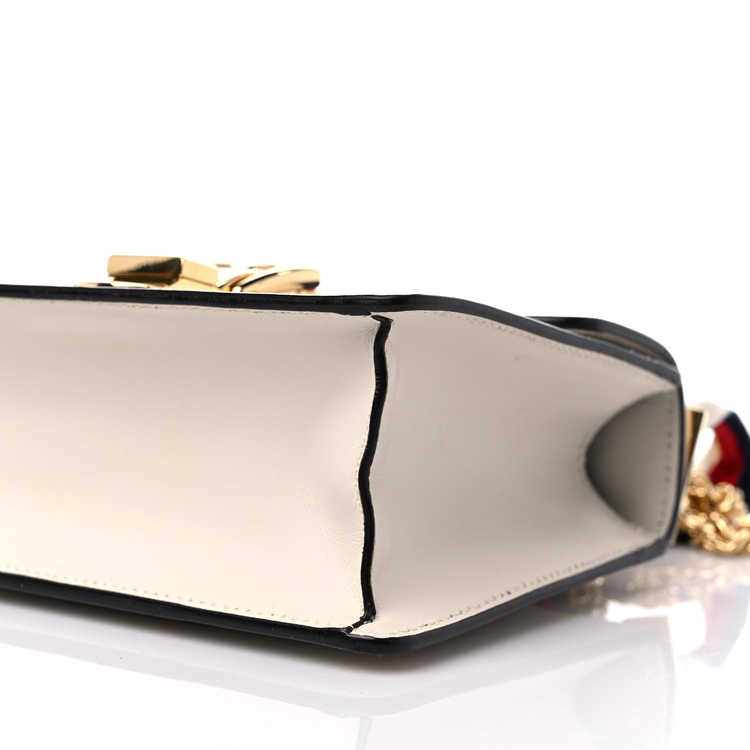 Gucci Calfskin Mini Sylvie Chain Shoulder Bag White 10 of 14