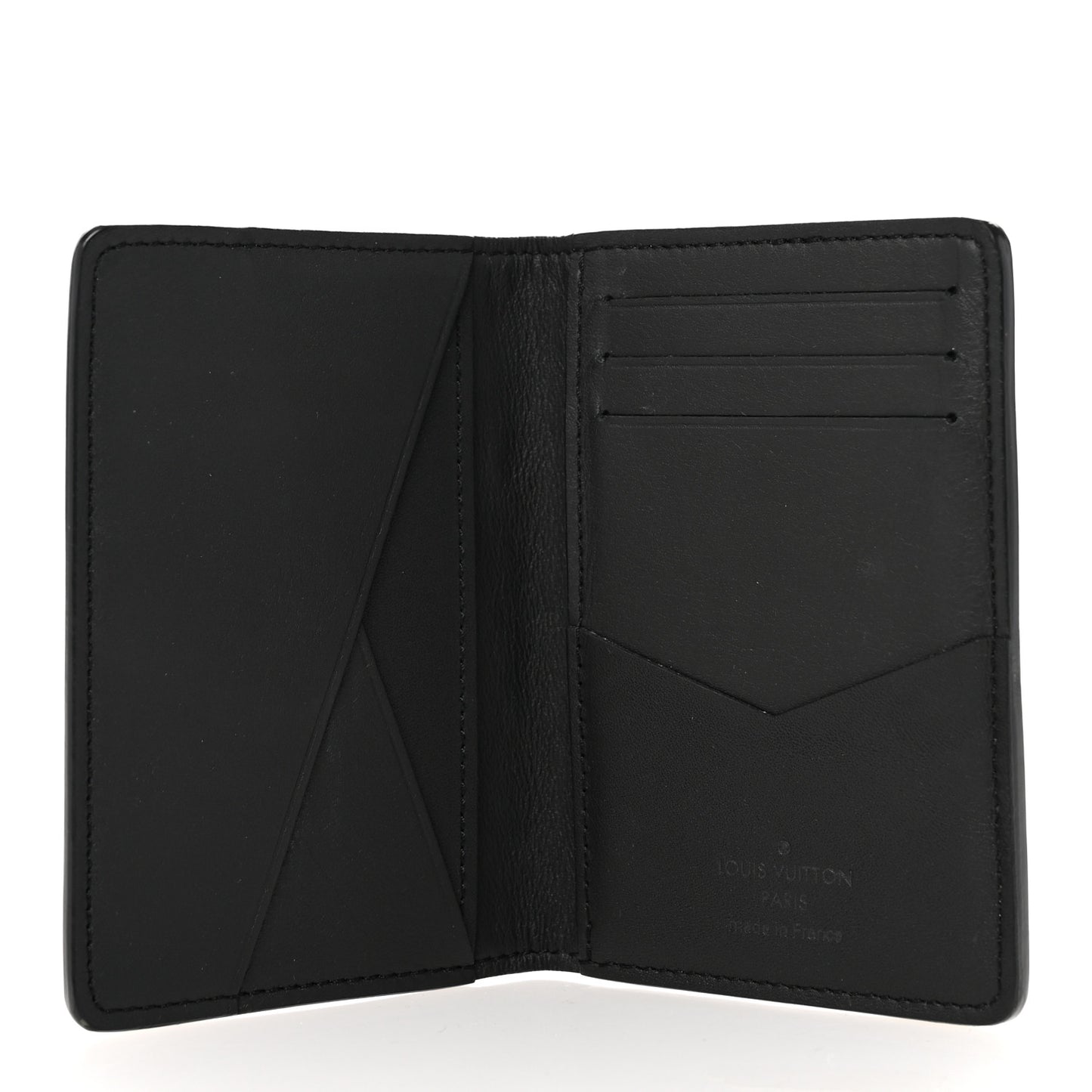 Calfskin Monogram Shadow Pocket Organizer Black