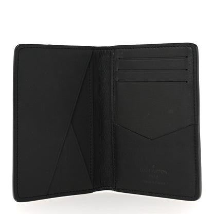 Louis Vuitton Calfskin Monogram Shadow Pocket Organizer Black 4 of 6