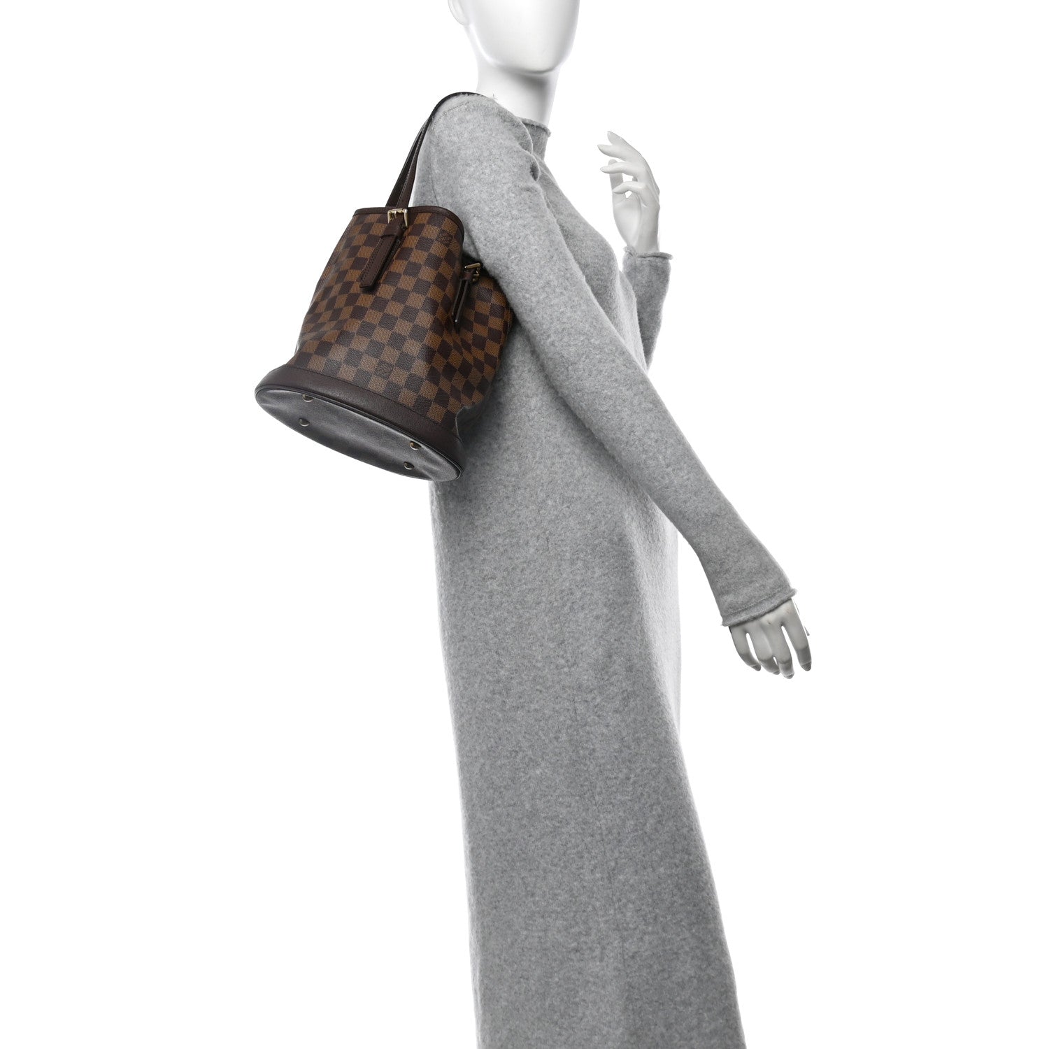 Louis Vuitton Damier Ebene Marais Bucket 23 2 of 11