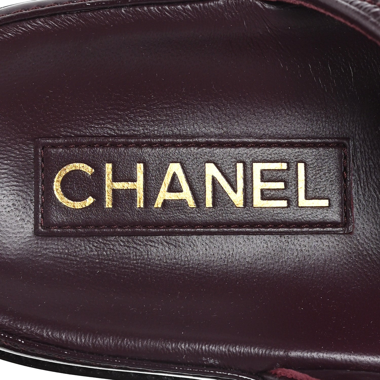Chanel Shiny Calfskin Quilted Velcro Dad Pearl CC Slide Sandals 41 Burgundy 8 of 10