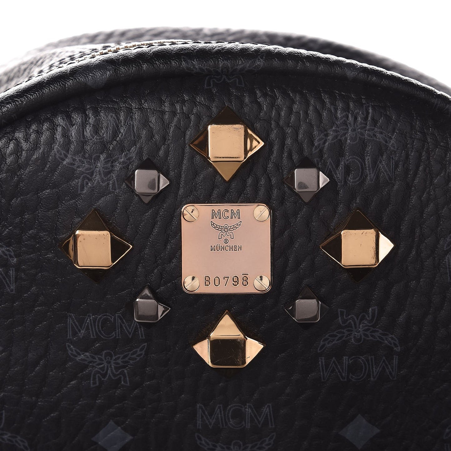Visetos Medium Studded Dual Stark Backpack Black