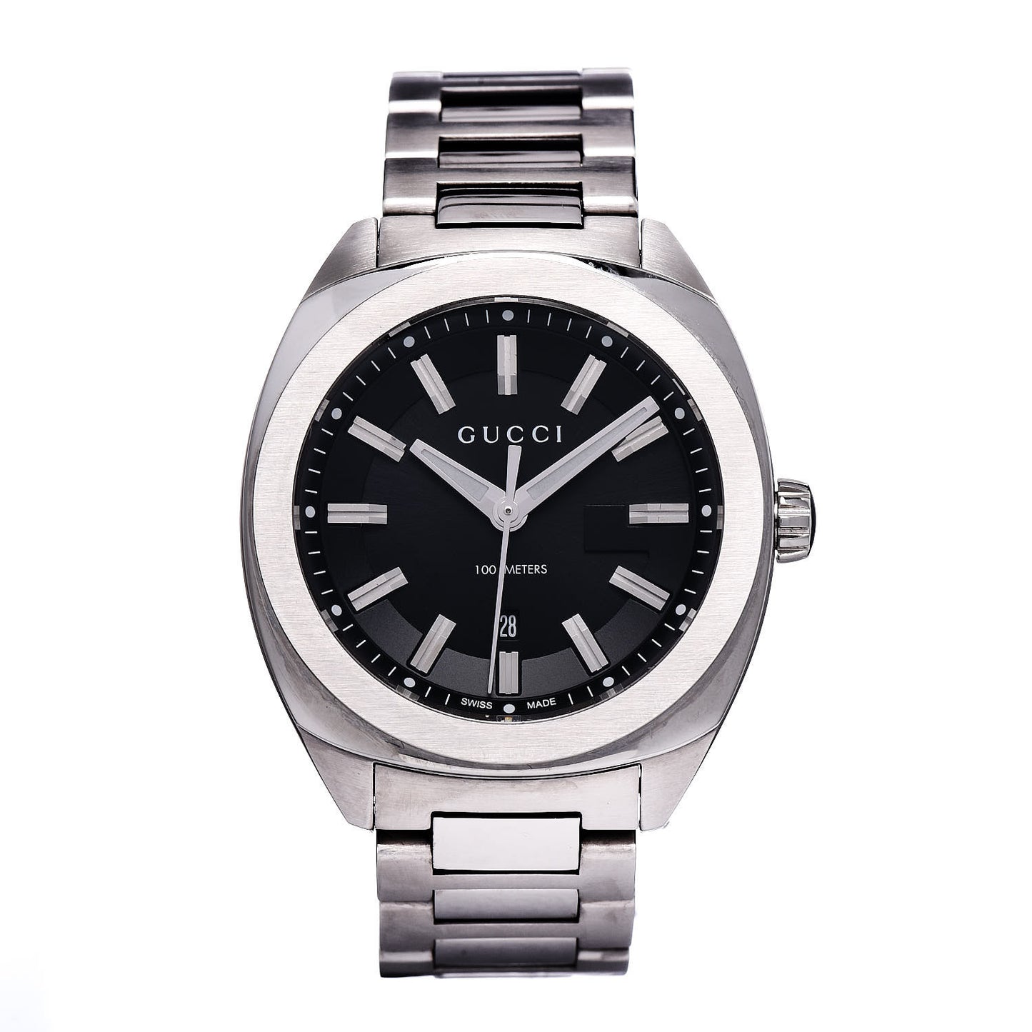 Stainless Steel 37mm GG2570 Quartz Watch Black
