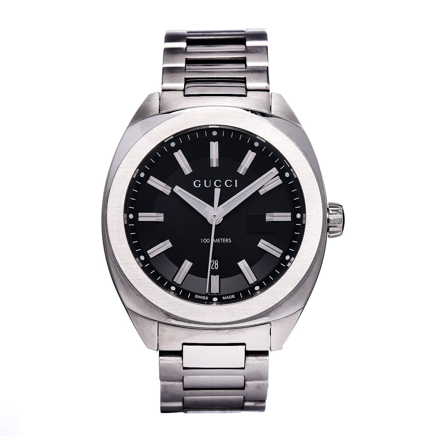 Gucci Stainless Steel 37mm GG2570 Quartz Watch Black 1 of 7