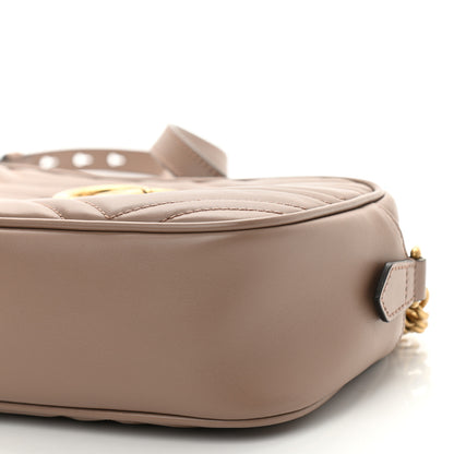Gucci Calfskin Matelasse Small GG Marmont Chain Shoulder Bag Porcelain Rose 10 of 10