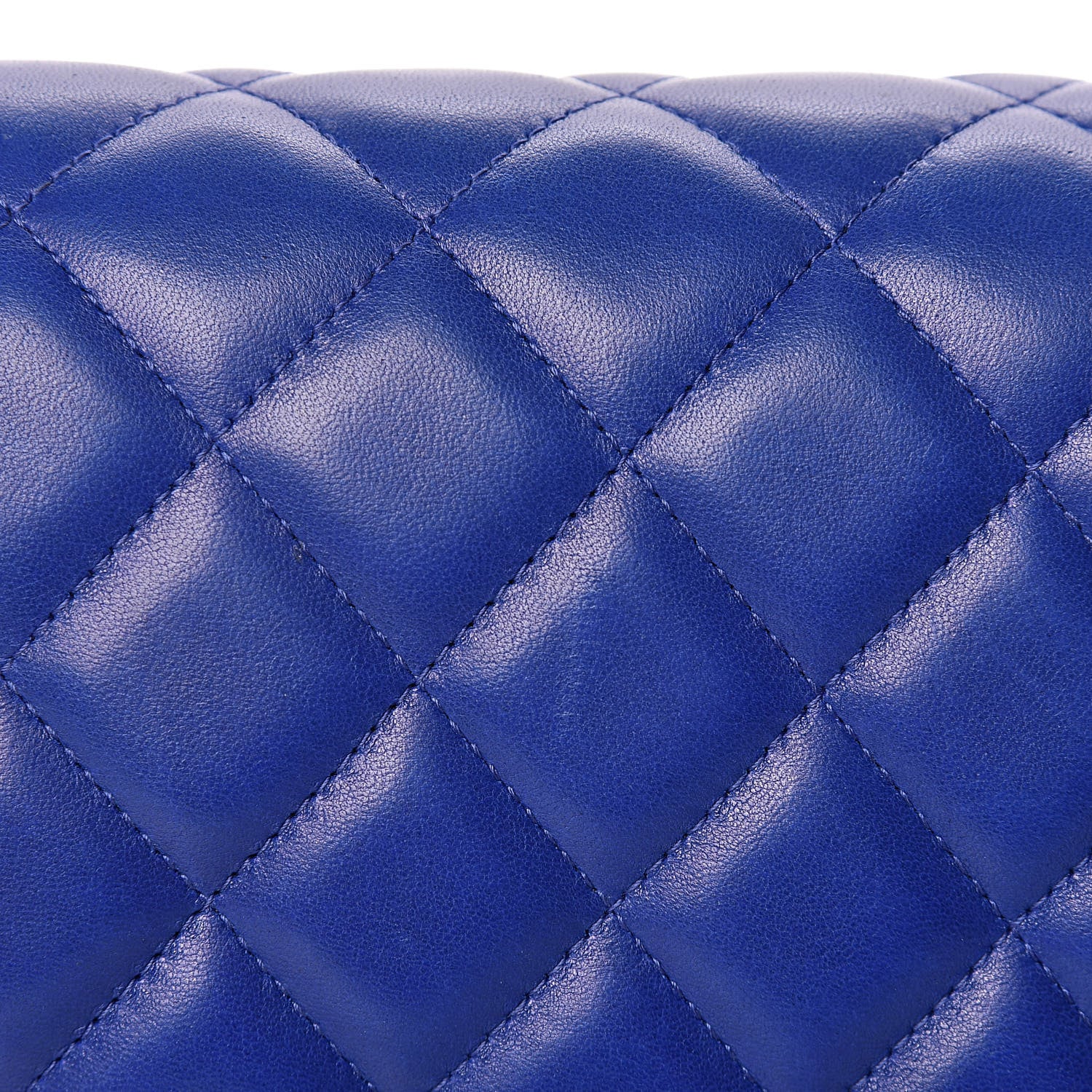 Chanel Lambskin Quilted Jumbo Double Flap Blue 19 of 22