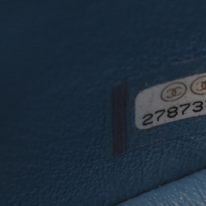 Chanel Lambskin Quilted Mini Square Flap Blue 7 of 9
