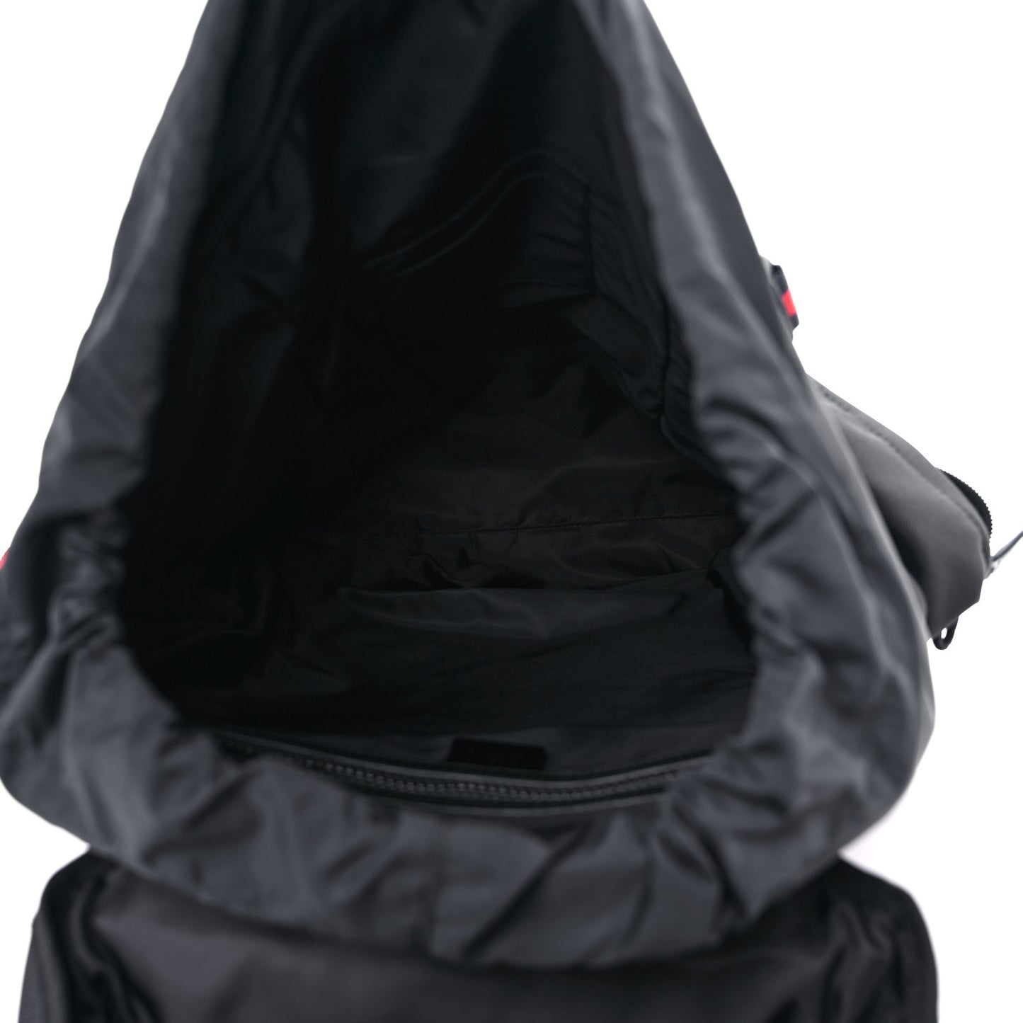 Techno Canvas Web Double Buckle Backpack Black