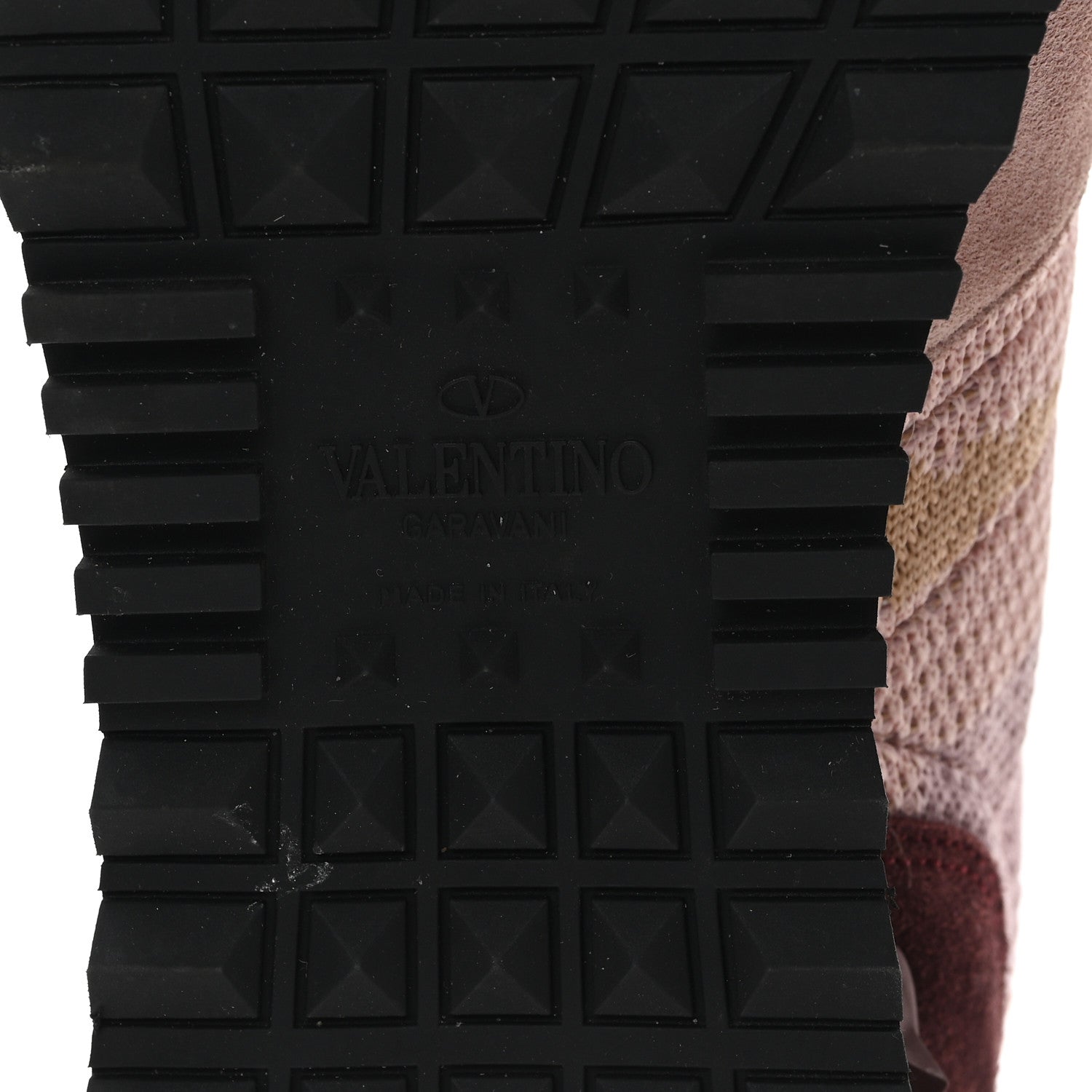 Valentino Garavani Mesh Fabric Suede Camouflage Womens Rockrunner Sneakers 37.5 Multicolor 7 of 10