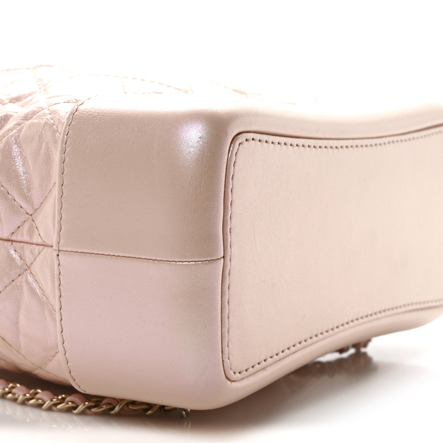 Chanel Iridescent Aged Calfskin Quilted Small Gabrielle Backpack Pink 9 of 10