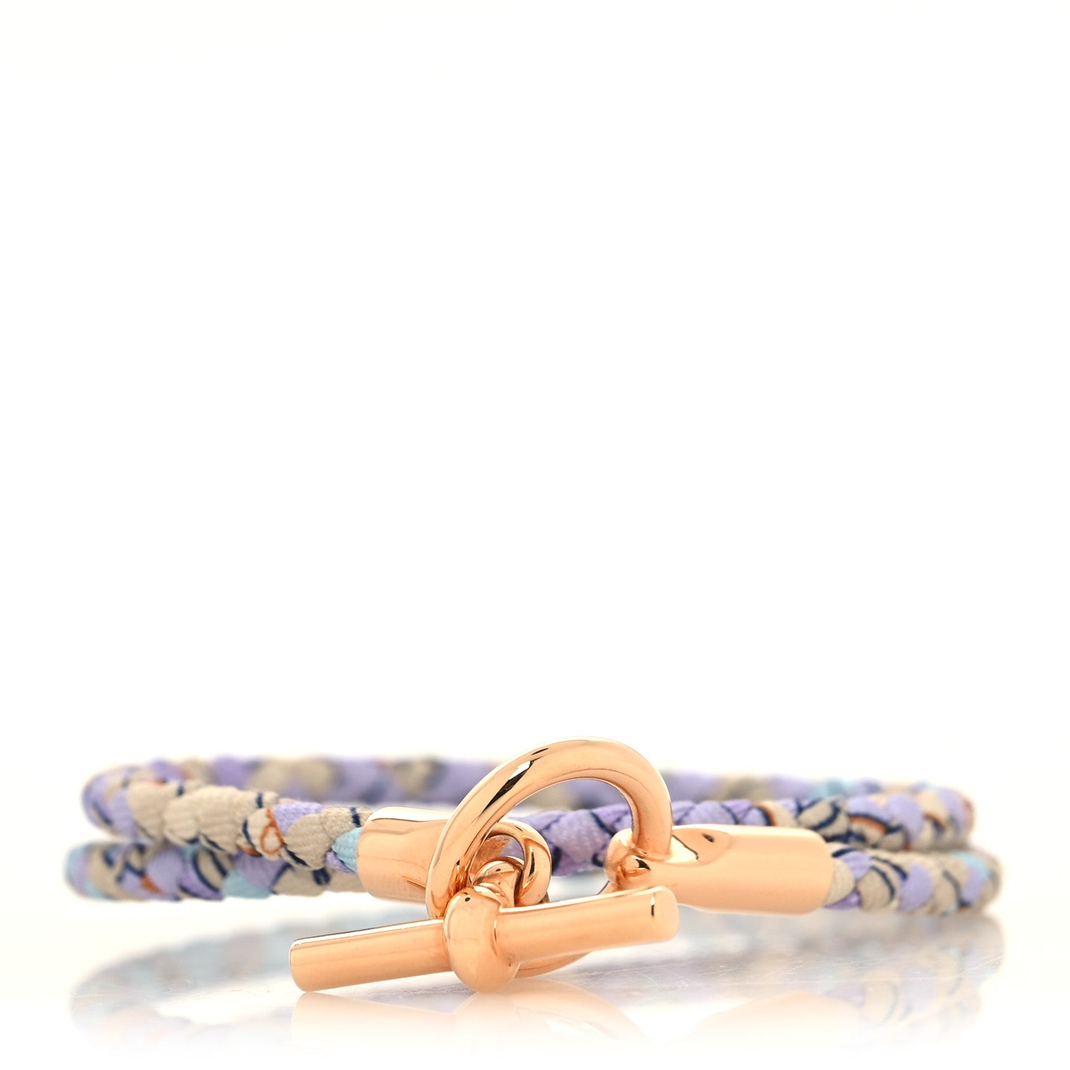 Hermes Silk Glenan Double Tour Bracelet T1 1 of 5