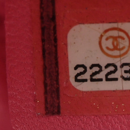 Chanel Lambskin Quilted Charms Large Cosmetic Case  Dark Pink 7 of 11