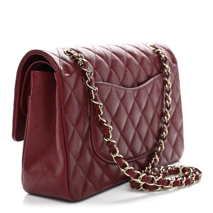 Chanel Caviar Quilted Medium Double Flap Red 3 of 11
