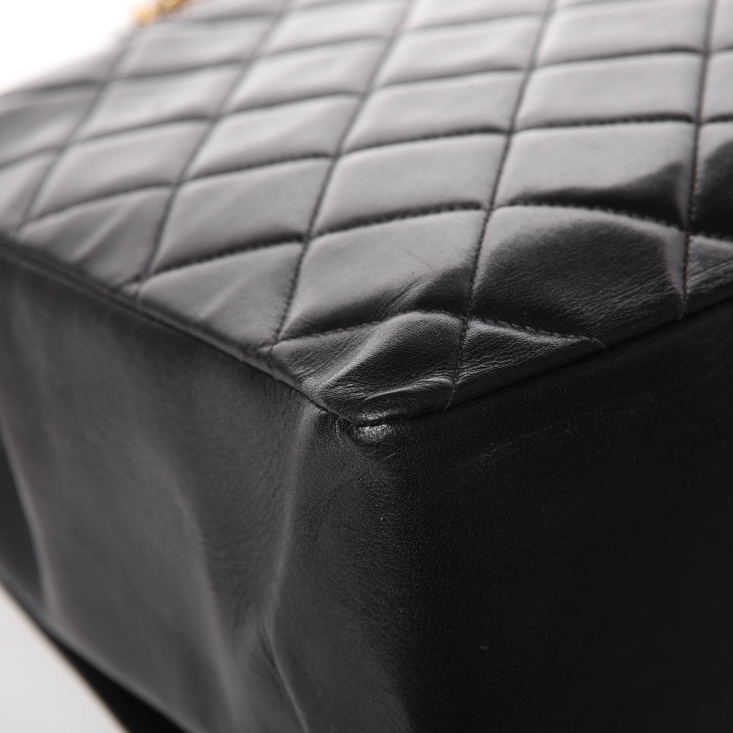 Lambskin Jumbo CC Single Flap Black