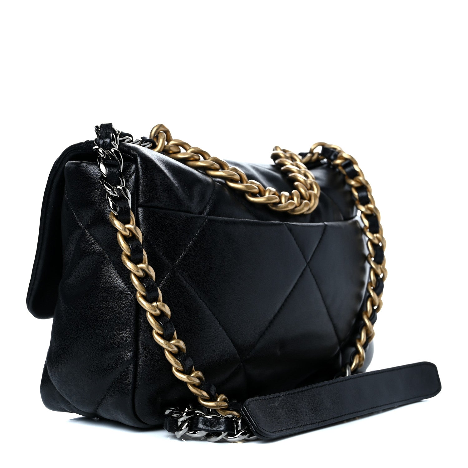 Chanel Lambskin Quilted Medium Chanel 19 Flap Black 3 of 11