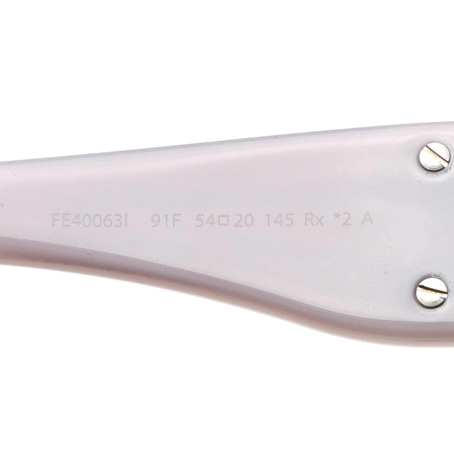 Acetate O Lock Square Sunglasses FE40063I Light Purple
