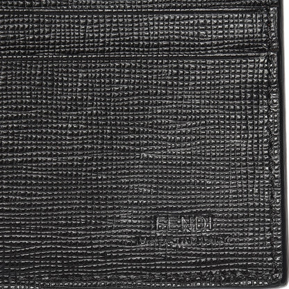 Fendi Vitello Elite Monster Eyes Inlay Bi-Color Wallet Red Multicolor 6 of 6
