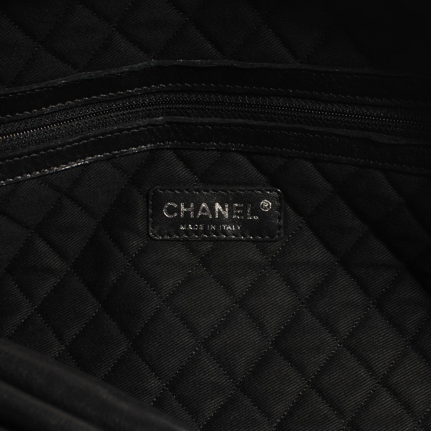 Calfskin Large Bowler Black