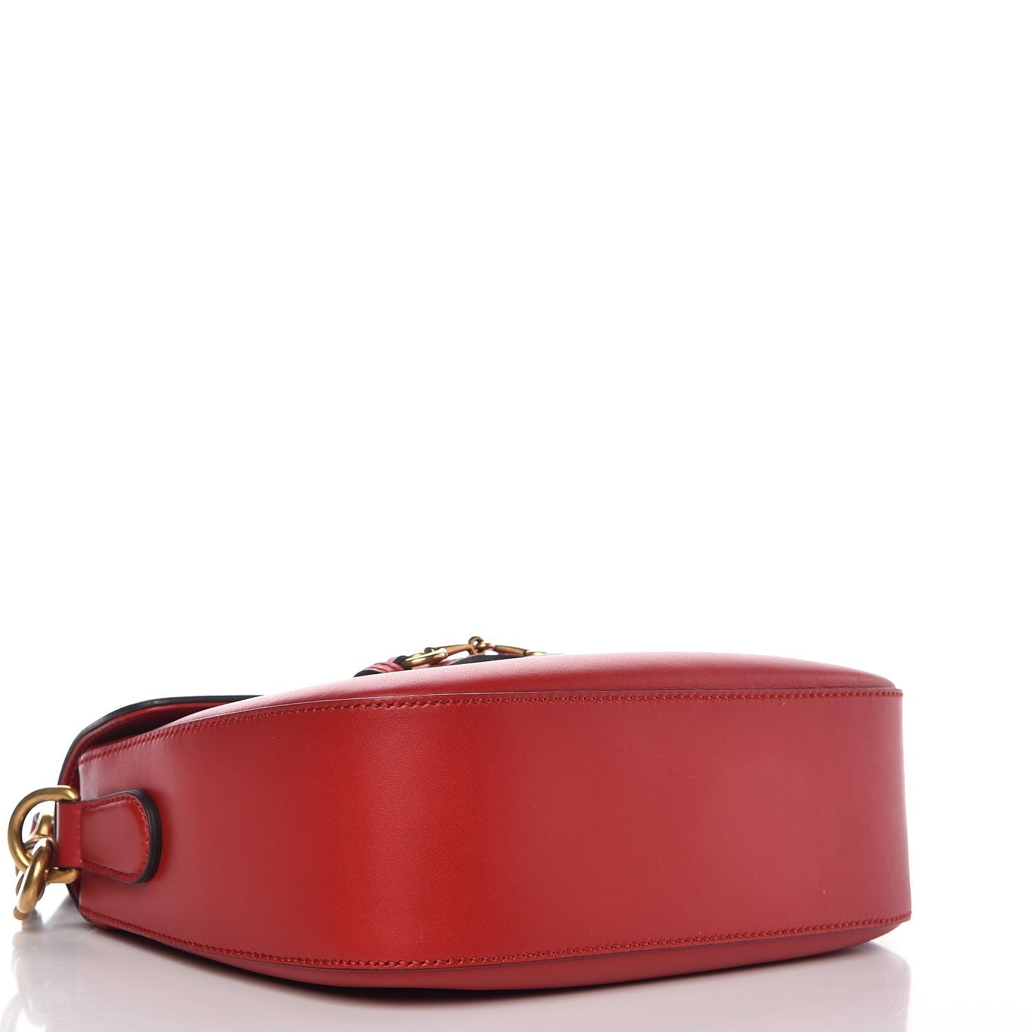 Gucci Ruinart Calfskin Medium Lady Web Shoulder Bag Hibiscus Red 5 of 10