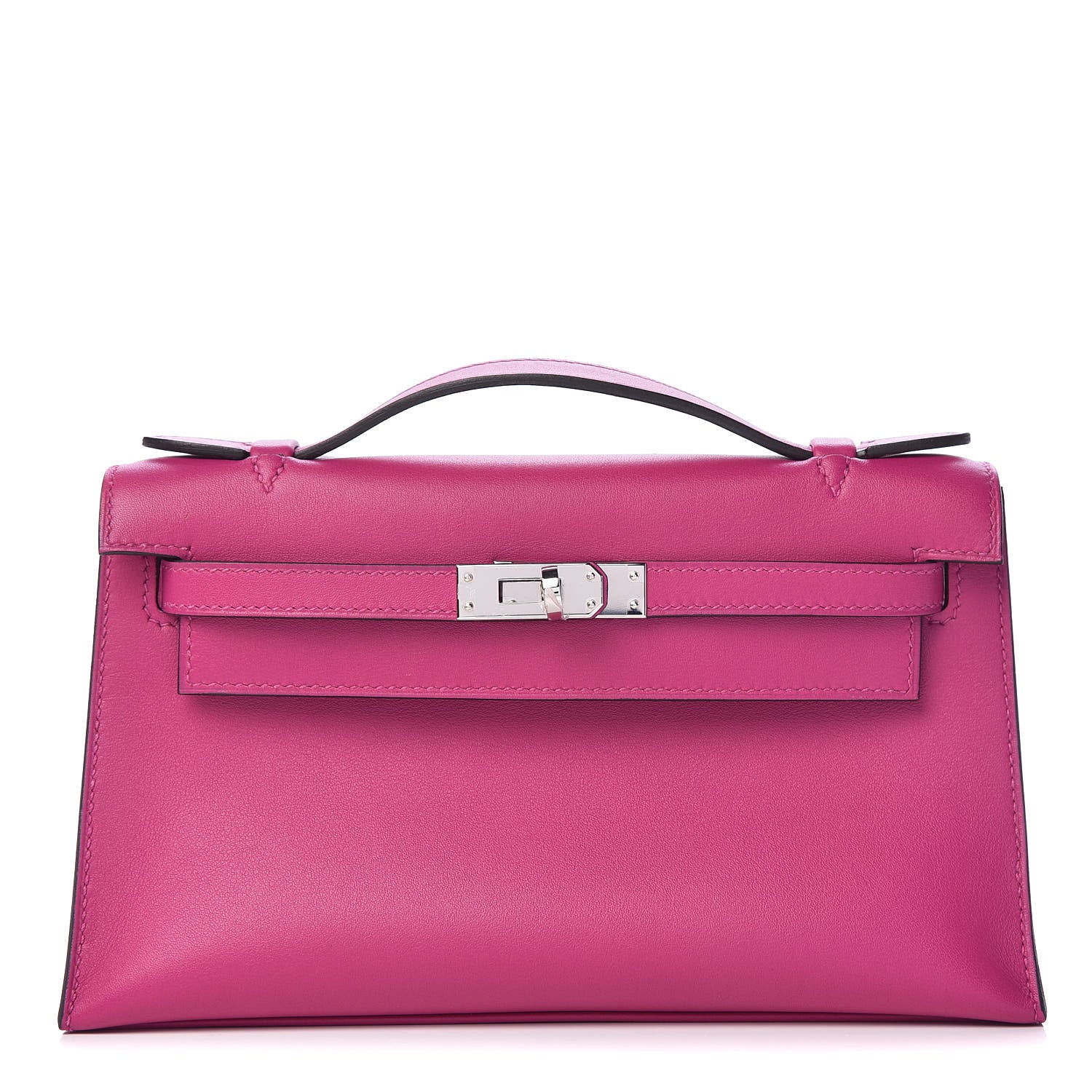 Hermes Swift Kelly Pochette Clutch Rose Pourpre 1 of 28