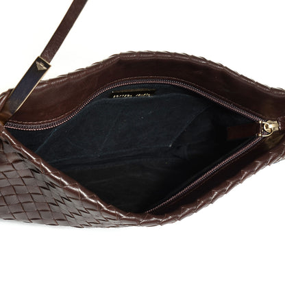 Bottega Veneta Vintage Nappa Intrecciato Shoulder Bag Ebano 5 of 8