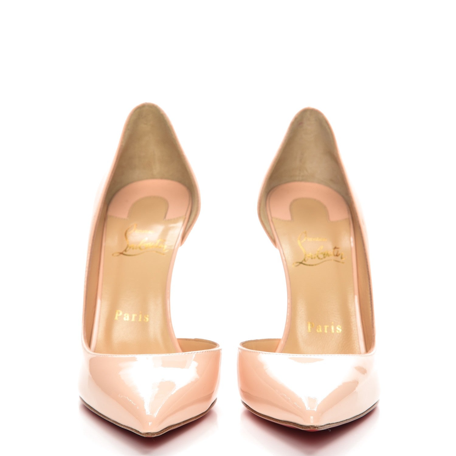 Christian Louboutin Patent Iriza 100 Pumps 37.5 Poudre 2 of 10