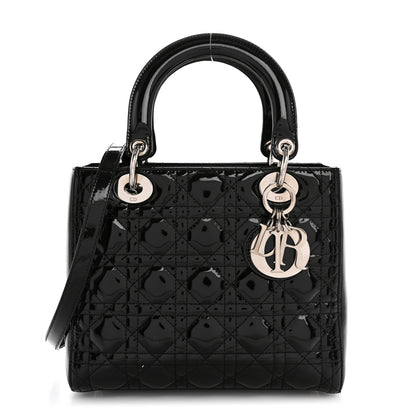 Christian Dior Patent Cannage Medium Lady Dior Black 1 of 13