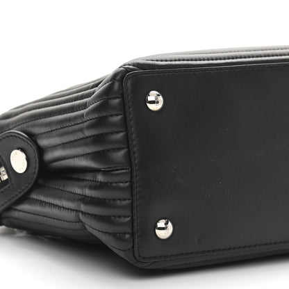 Fendi Shiny Nappa Trapuntata Chain Small DotCom Click Chain Satchel Black 11 of 14