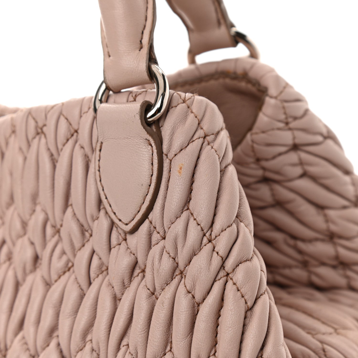 Miu Miu Nappa Matelasse Tote Cammeo 13 of 18