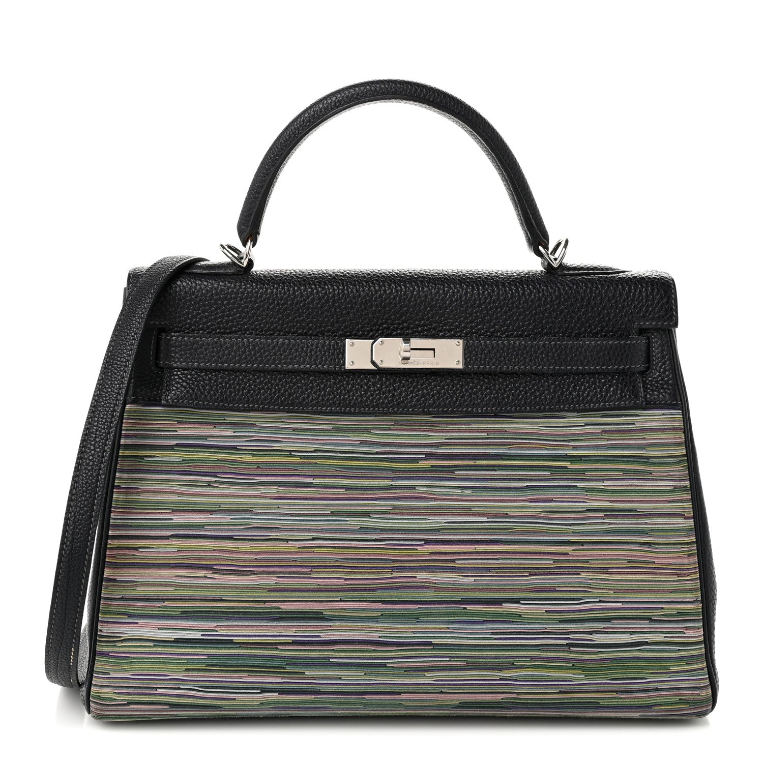 Hermes Taurillon Clemence Vibrato Kelly Retourne 32 Bleu Indigo 1 of 10