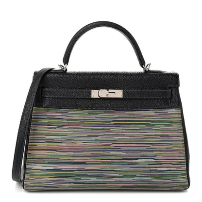 Hermes Taurillon Clemence Vibrato Kelly Retourne 32 Bleu Indigo 1 of 10