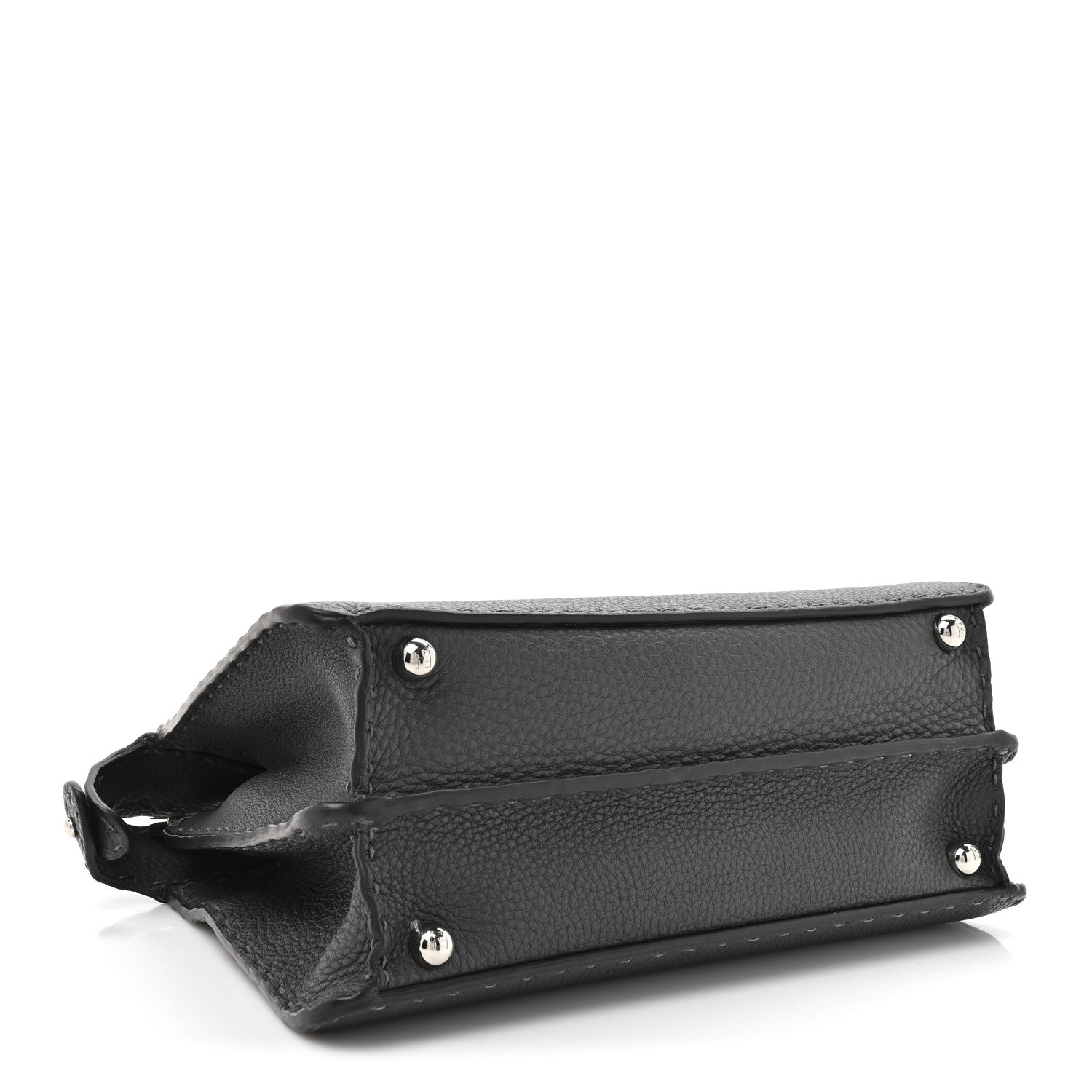 Fendi Cuoio Romano Selleria Chamois Small Peekaboo I SEE U Satchel Asfalto Camelia 4 of 11