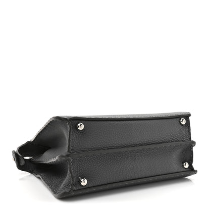 Fendi Cuoio Romano Selleria Chamois Small Peekaboo I SEE U Satchel Asfalto Camelia 4 of 11