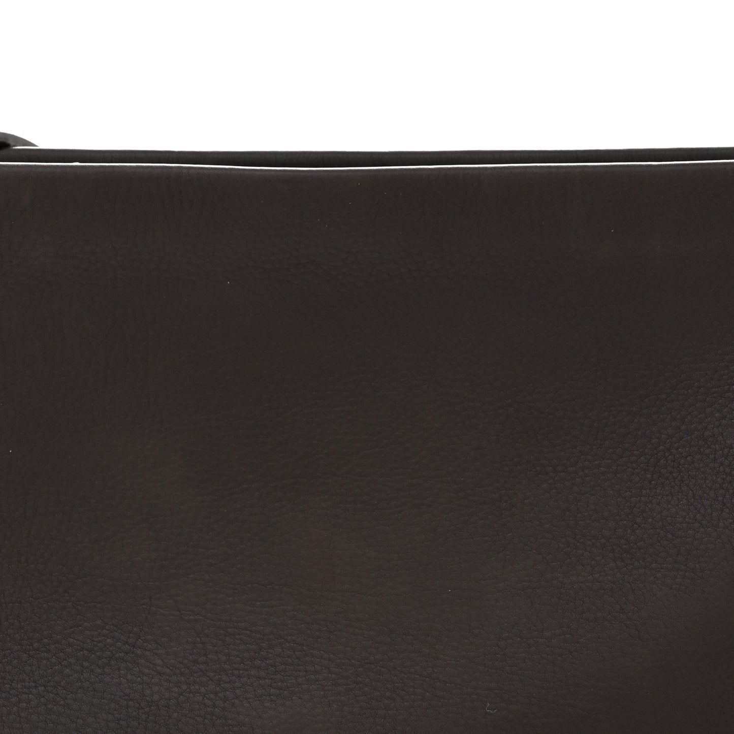 Grained Calfskin Rene Crossbody Dark Brown