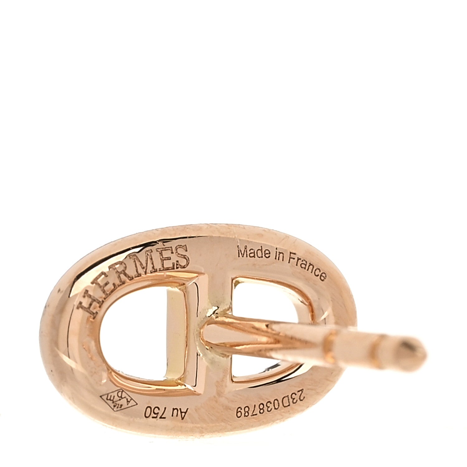 Hermes 18K Rose Gold TPM Farandole Stud Earrings 4 of 5