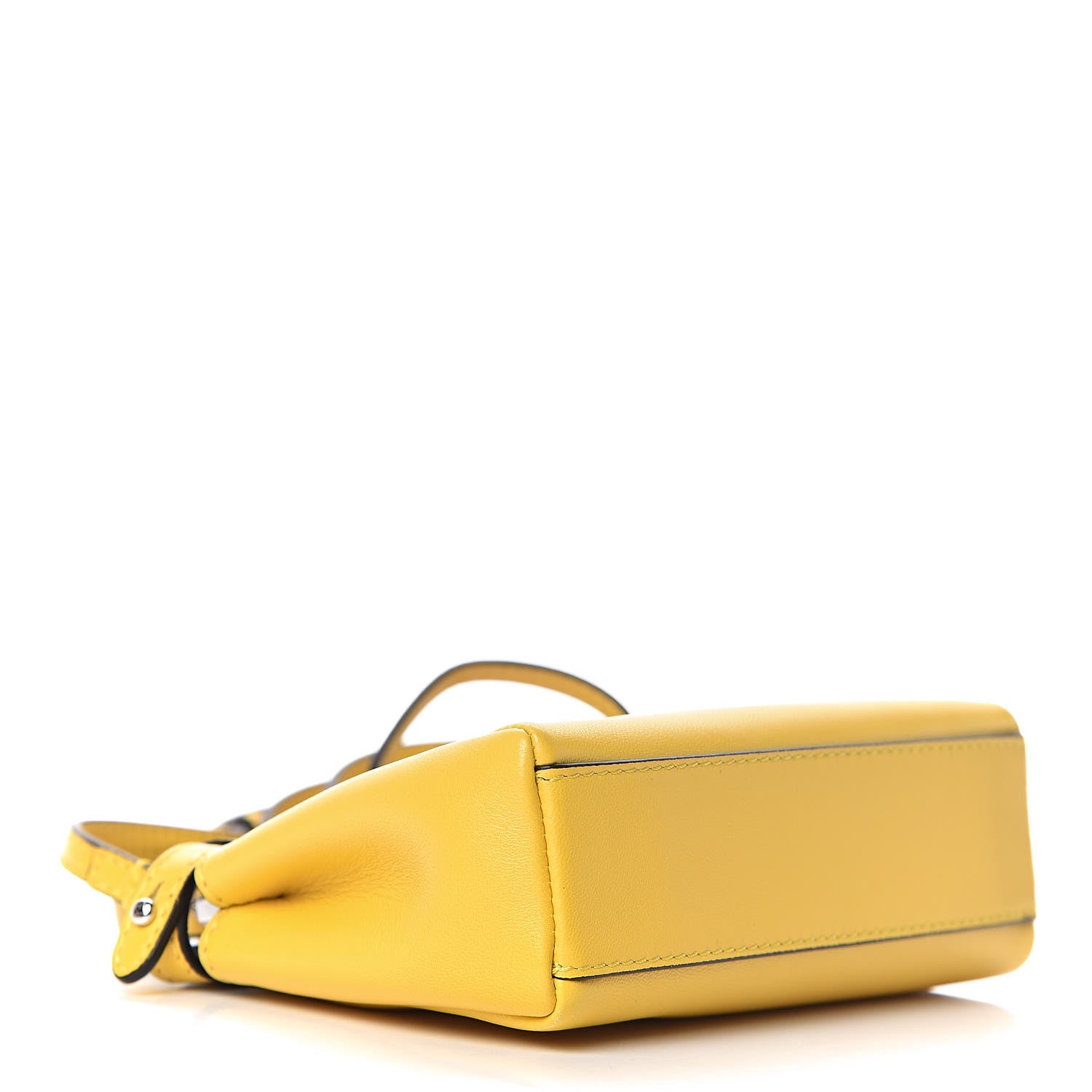 Fendi Shiny Nappa Micro Peekaboo Iconic Satchel Sunflower 4 of 11