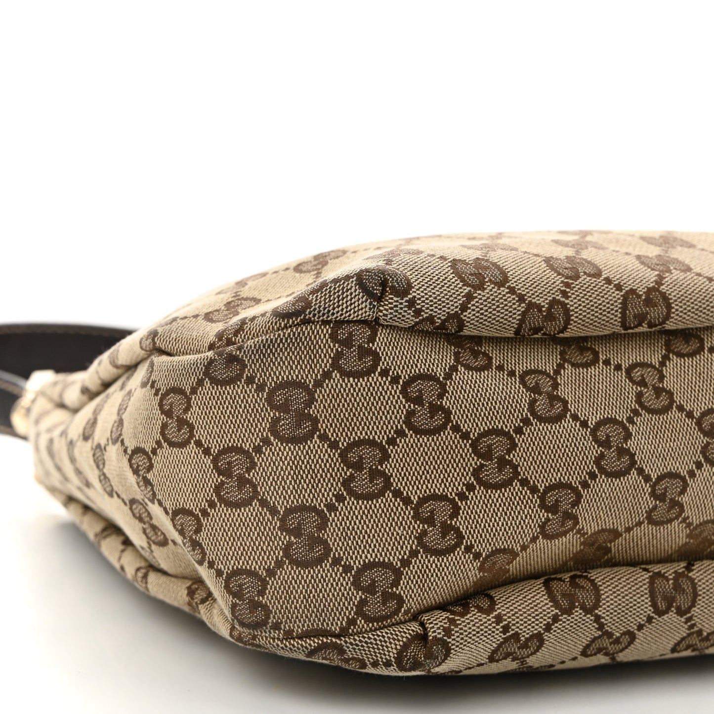 Monogram Medium New Ladies Web Hobo Dark Brown