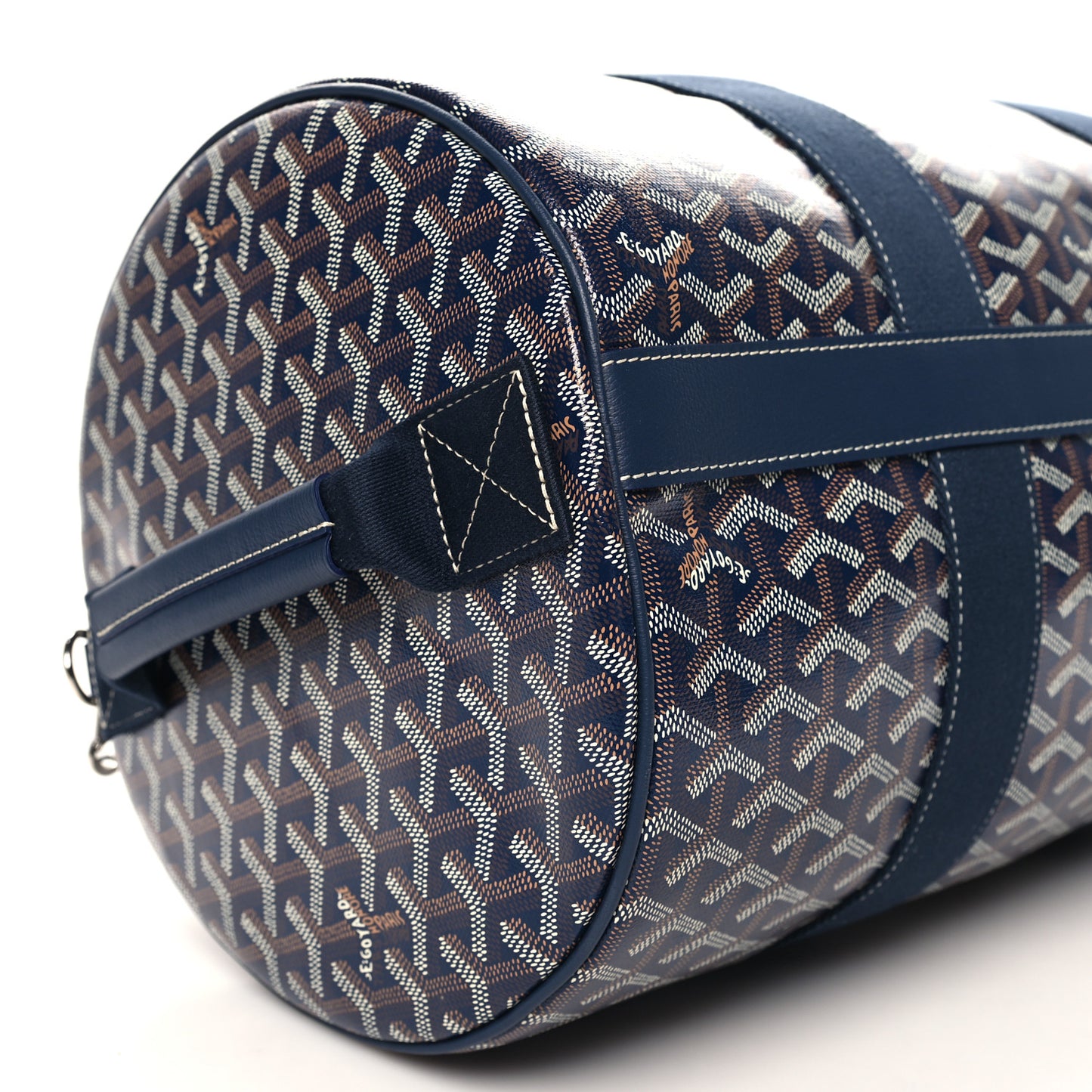 Goyardine Barrel 40 Sports Bag Navy