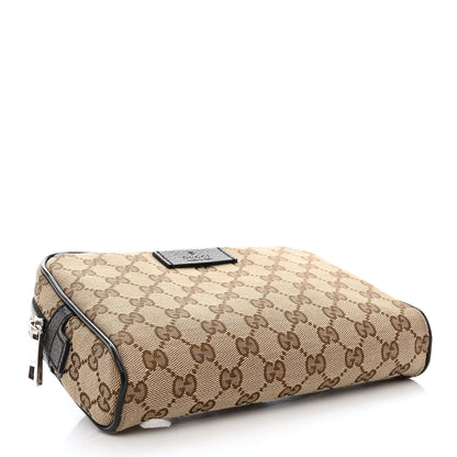 Gucci Monogram Dollar Calfskin Belt Bag Beige Ebony Testa di Moro Marrone Scuro 4 of 10
