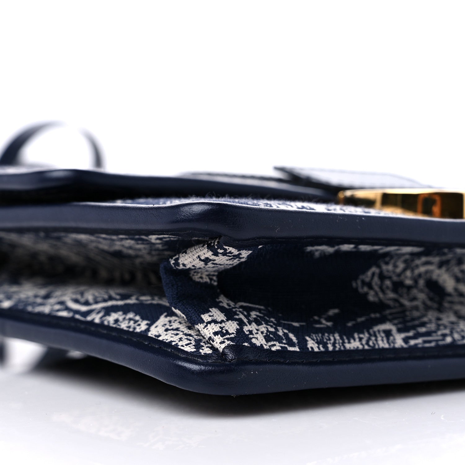 Christian Dior Toile de Jouy Reverse Jacquard 30 Montaigne Flap Bag Blue 7 of 9