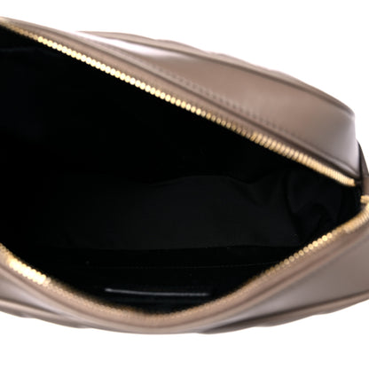 Saint Laurent Calfskin Matelasse Monogram Lou Camera Bag Taupe 5 of 9