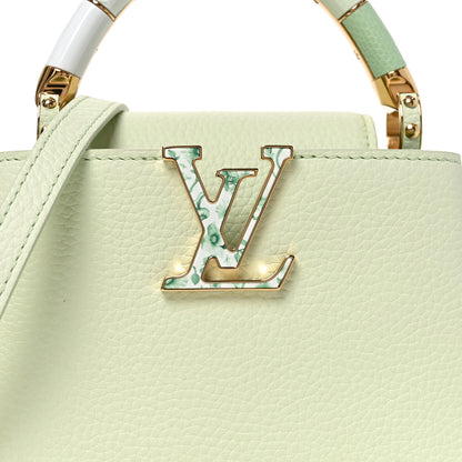 Louis Vuitton Taurillon Karung Mini Capucines Vert D'eau Green 6 of 8